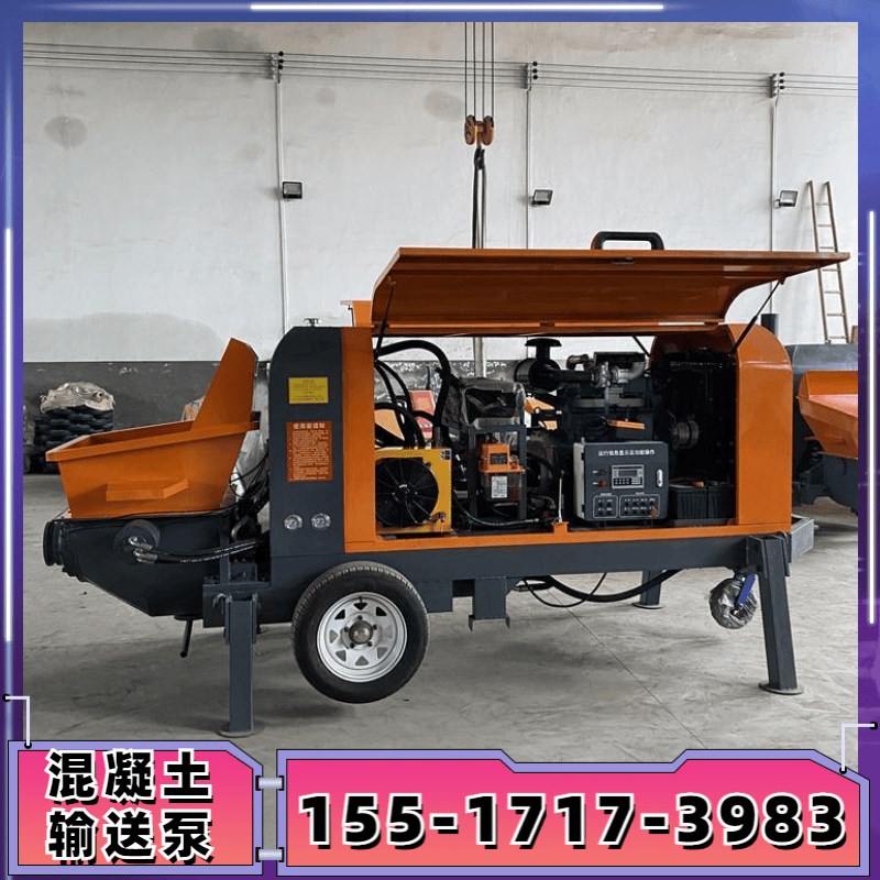 混凝土输送泵 二次结构浇筑泵柴油混泥土细石砂浆二次构造柱泵