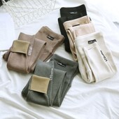 秋冬加绒小个子显瘦托腹裤 薄绒外穿螺纹小脚裤 子 春秋季 孕妇打底裤