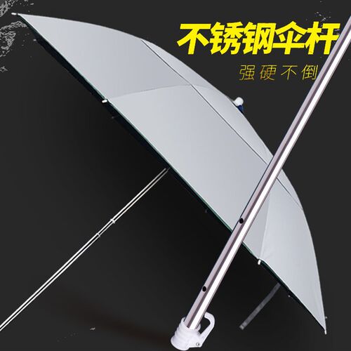 不锈钢单层钓鱼伞钓伞2米遮阳防雨钓伞抗风户外伞