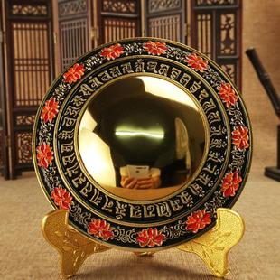 合金准提镜摆件准提宝镜准提菩萨铜镜挂饰铜镜家居客厅装 饰品