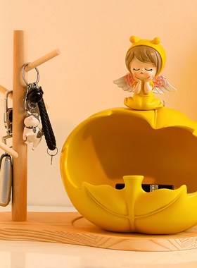 入户进门口玄关钥匙o收纳摆件托盘客厅创意家居装饰品乔迁新居礼