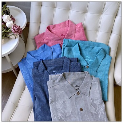 重磅真丝外贸大短袖 加大特大 绢G丝男式衬衫 透气遮阳微瑕