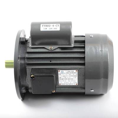 YY802-4B5大法兰单相电动机750W电机1400rpm转速铁壳低噪音电机
