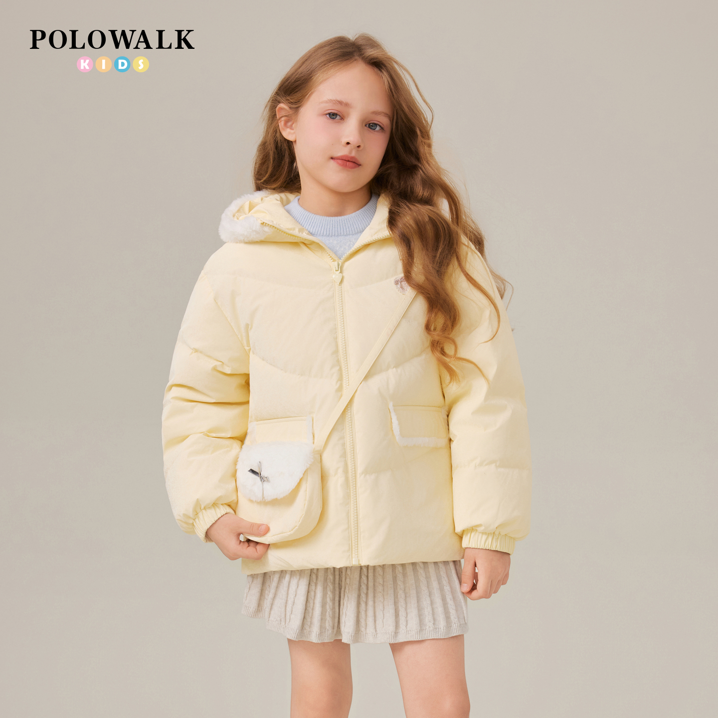POLOWALK童装女童羽绒服甜美风