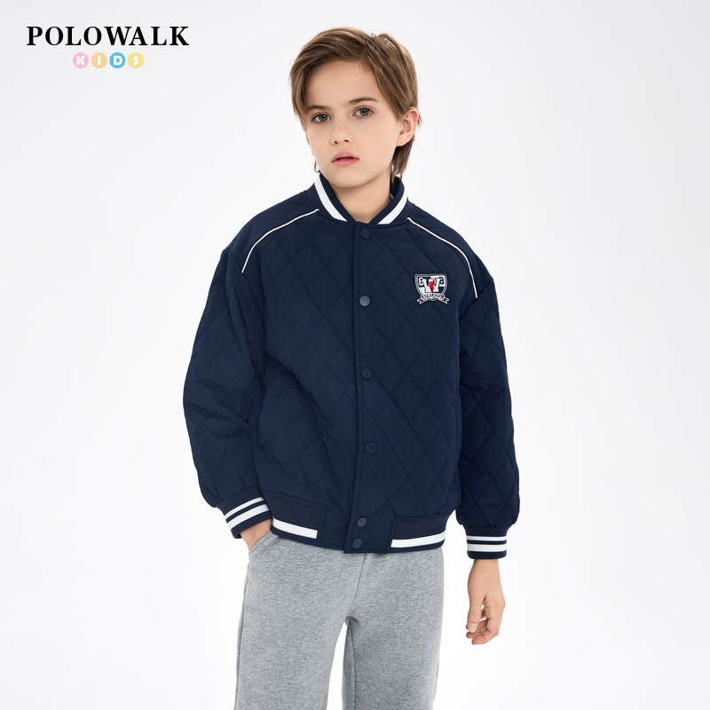 POLOWALK秋冬棒球领棉服外套