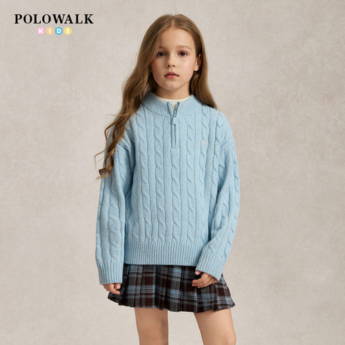 POLOWALK女童针织衫线衫