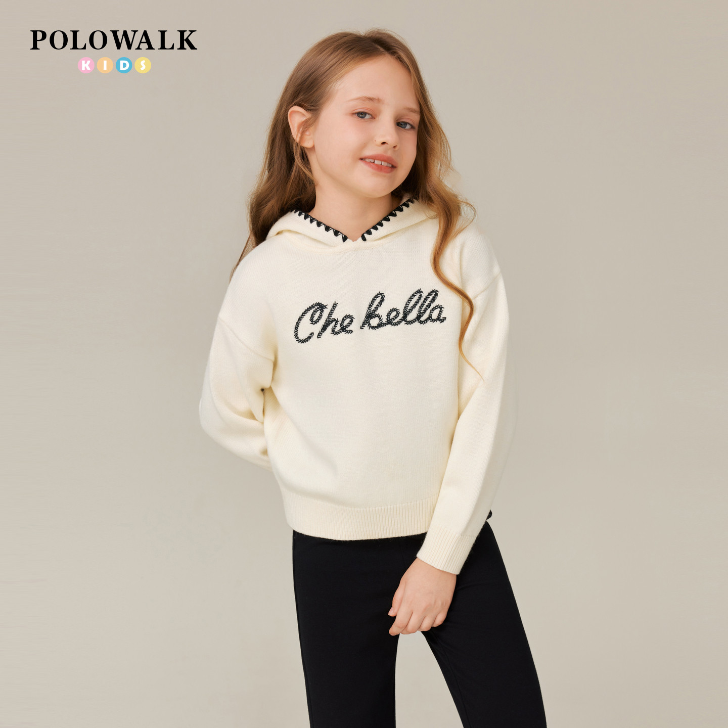 POLOWALK童装女童针织衫