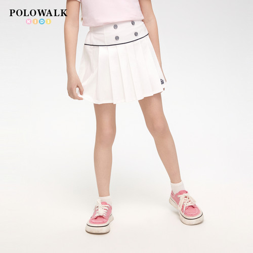 POLOWALK童装女童百褶裙