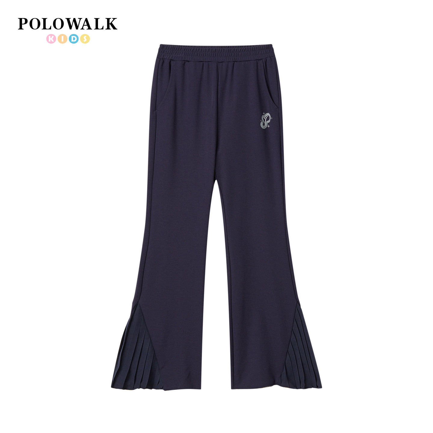 POLOWALK童装2026年夏季新品女童休闲裤薄款宽松喇叭裤透气百搭