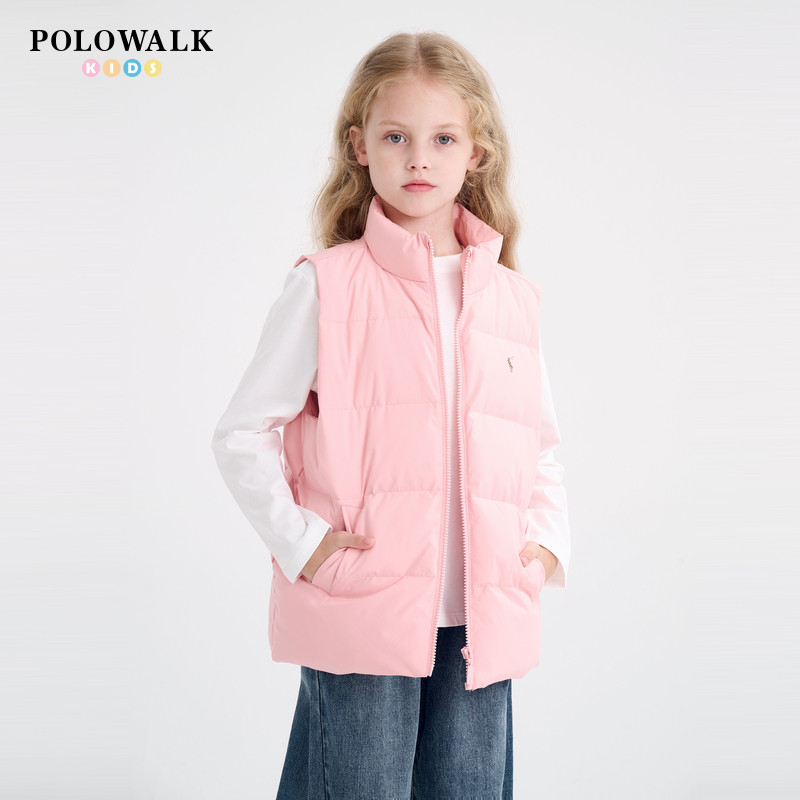 POLOWALK童装儿童棉马甲秋冬2025年新款男童女童轻薄时尚棉衣马夹,童装/婴儿装/亲子装,马甲,淘宝优惠券,粉丝福利购,淘宝优惠卷