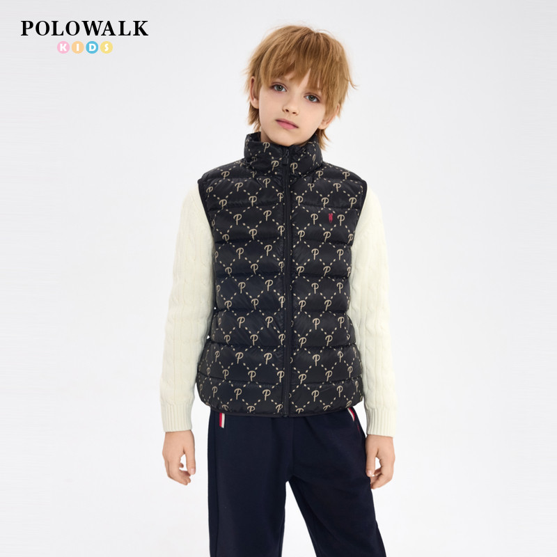 POLOWALK童装儿童马甲冬季2025新款男童女童羽绒服马甲外套背心,童装/婴儿装/亲子装,羽绒马甲,淘宝优惠券,粉丝福利购,淘宝优惠卷