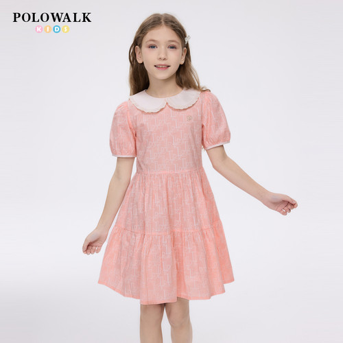 POLOWALK童装女童纯棉连衣裙