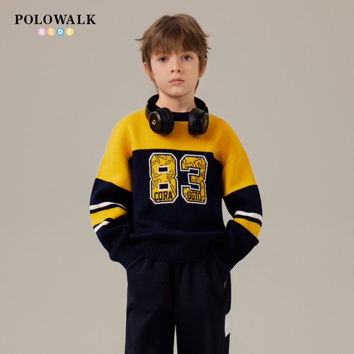 POLOWALK童装男童针织衫
