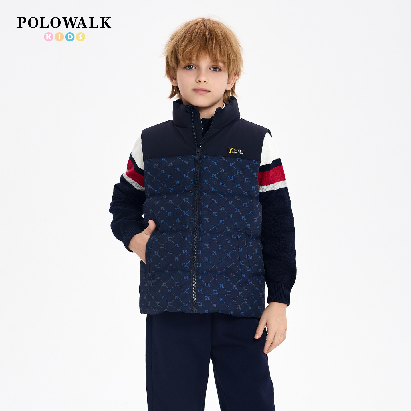 POLOWALK童装儿童马甲冬季2025新款男童女童羽绒服马夹外套背心,童装/婴儿装/亲子装,羽绒马甲,淘宝优惠券,粉丝福利购,淘宝优惠卷