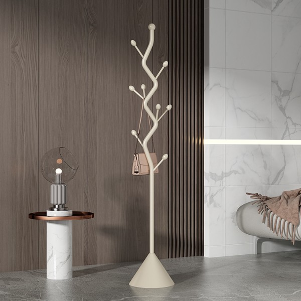 轻奢高档落地挂衣架卧室家用简易衣帽架房间客厅立式挂包架衣服架