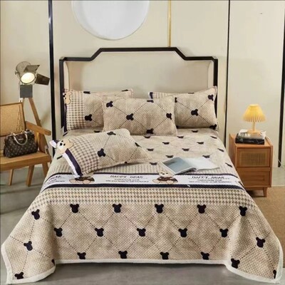 A类母婴级牛奶绒床盖毯单件盖毯榻榻米床单 强仔家纺