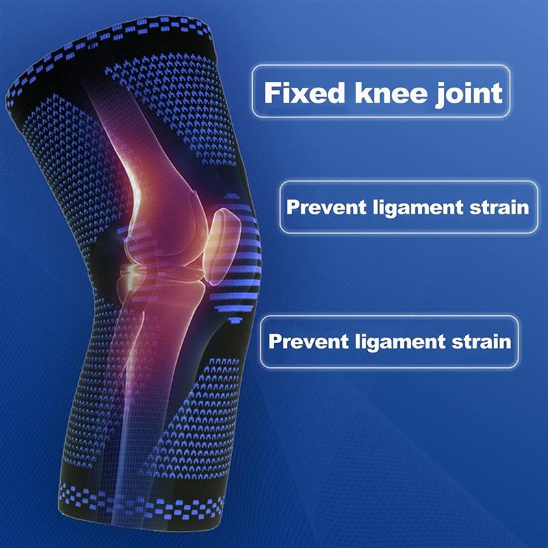 1pcs Knee Brace Support Compression Sleeve with Stabilizers - 实物图