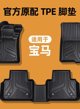 专用于宝马X1X2X3X5I3IX3X4X5X61系2系3系5系6系GT7系MINITPE脚垫