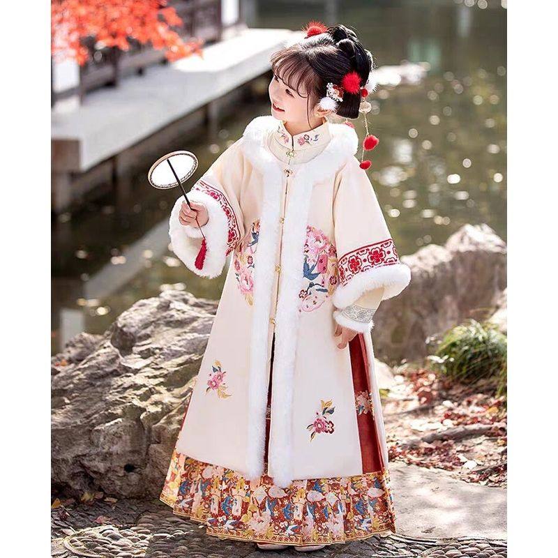 明制儿童汉服女童冬季拜年服加绒加厚古装演出服女孩冬装过年服,童装/婴儿装/亲子装,汉服,淘宝优惠券,粉丝福利购,淘宝优惠卷