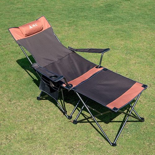 户外折叠椅便携式躺椅可坐可躺多功能露营椅子沙滩椅午休椅午睡床