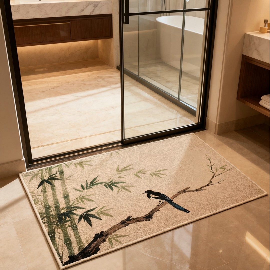 三合一浴室地垫吸水防滑速干仿亚麻地垫家用卫生间厕所洗手间门口,居家布艺,入户地垫,淘宝优惠券,粉丝福利购,淘宝优惠卷