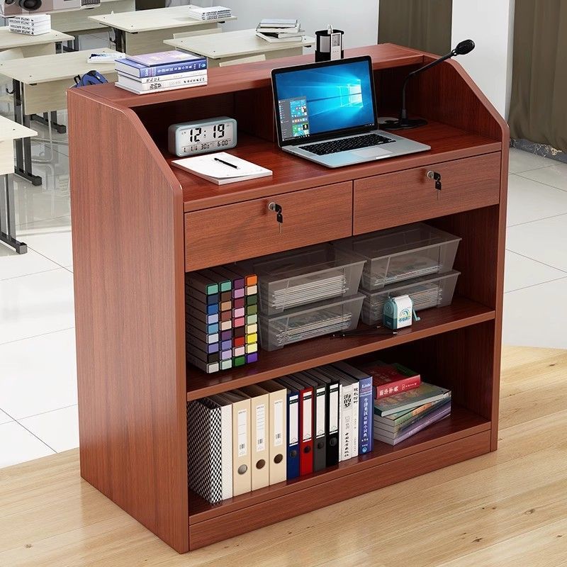 演讲台桌子老师讲台学校教室讲课桌会议室主持台司仪台培训发言台