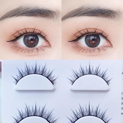 悠亦诗自然仿真硬梗上睫毛肿眼泡眼睫毛一片式自然款浓密假睫毛