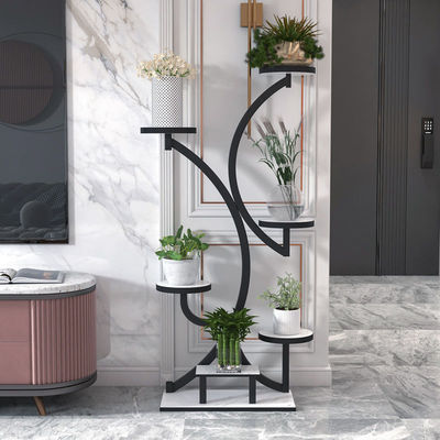 客厅摆件高端大气上档次花架铁艺花架绿萝多肉网红飘窗置物摆件可