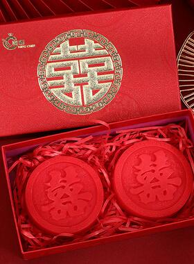 戏法空间结婚香皂一对红色喜字牙刷皂盒牙杯婚礼女方出嫁陪嫁用品