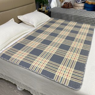 纯棉床盖夹棉绗缝隔脏垫学生宿舍防油防汗多功能可机洗沙发垫飘窗