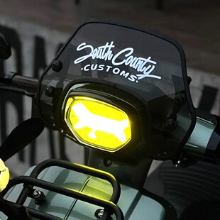 south county个性电动车踏板机车挡风玻璃车贴创意英文拉花贴纸