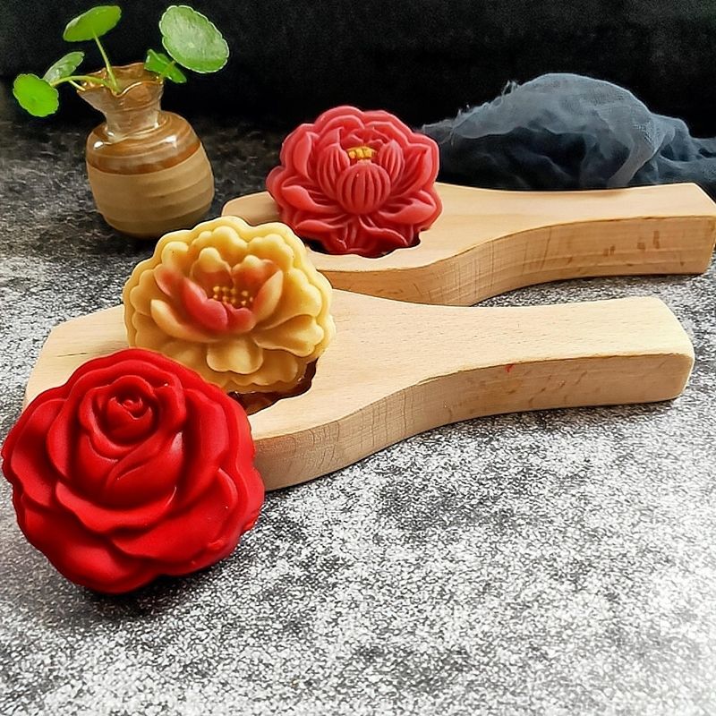 木质烘焙模具月饼模具绿豆糕清明果DIY烘焙模具冰皮月饼模具