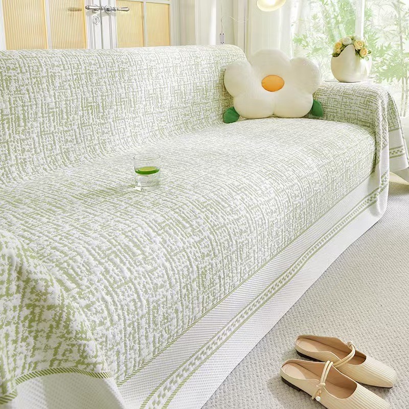 冰丝曼莎盖布巾夏季沙发巾全盖沙发垫网红防滑沙发套盖布简约