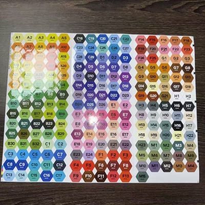 拼豆色号贴拼豆色卡贴纸221拼豆色号贴纸覆膜防水不干胶贴纸标签m