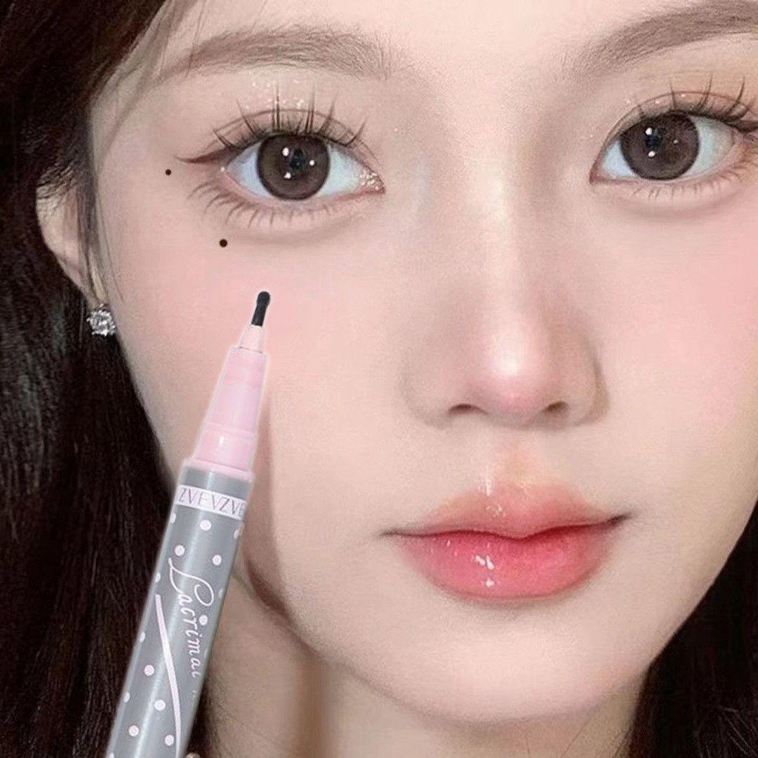 画痣神器！zvev点痣笔化妆防水棕色美人泪痣笔雀斑妆下至眼线液笔