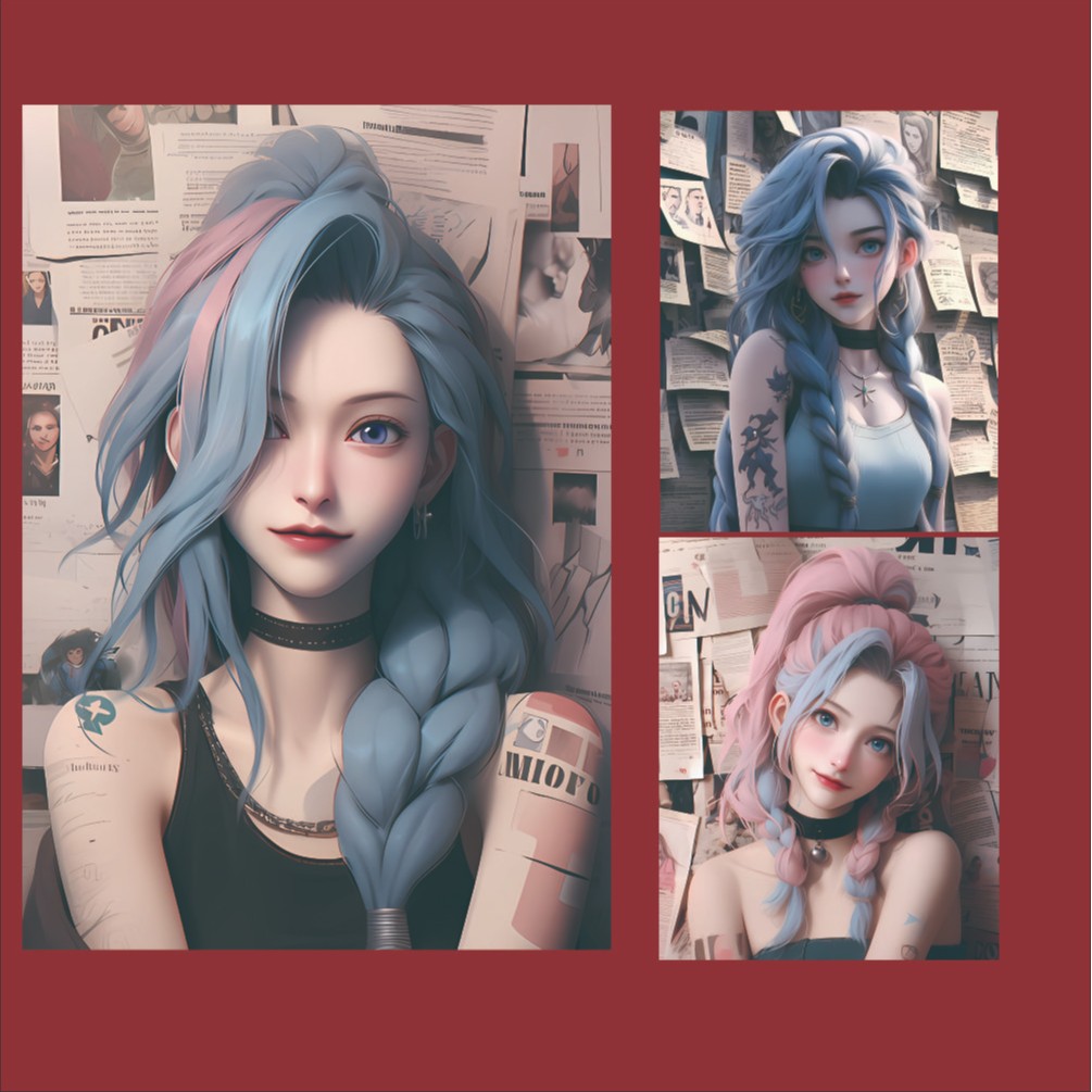 《金克丝三联PVC》客厅卧室装饰画40*60+30*30*2