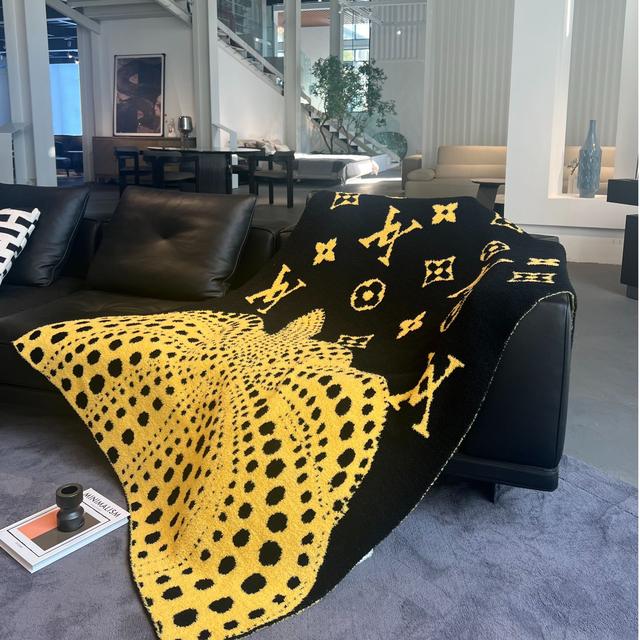 南瓜【设计师款】沙发针织盖毯半边绒午休绒毯装饰软绵绵绒毯