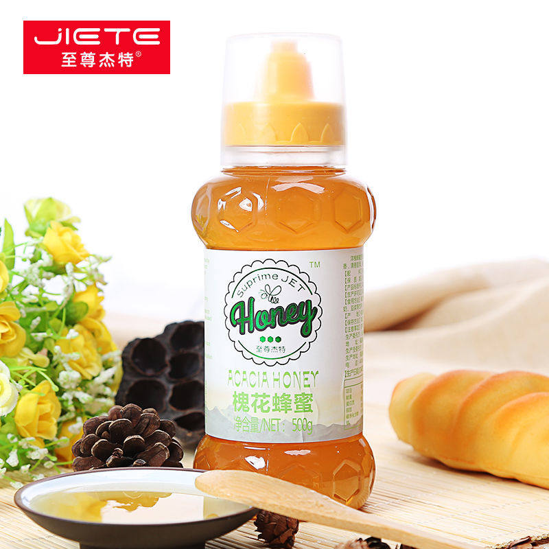 洋槐蜂蜜500g蜂蜜秦岭槐花蜜正宗自然农家蜂巢蜜