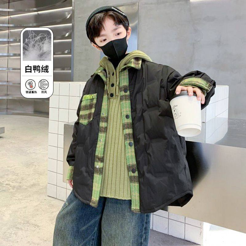 男童轻薄翻领羽绒服儿童冬装新款白鸭绒衬衫童装中大童冬季外套潮,童装/婴儿装/亲子装,羽绒服,淘宝优惠券,粉丝福利购,淘宝优惠卷