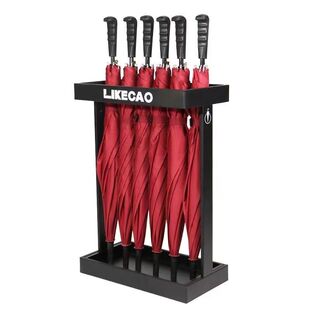 轻奢风格 通用型放置收纳架定制雨伞架 铁艺雨伞酒店入门家用落地式