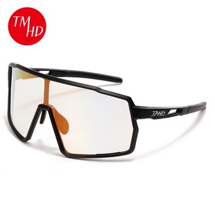 变色骑行眼镜大框护目镜全天候太阳镜风镜防紫外线炫彩女登山滑雪