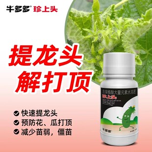 珍上头/提龙头新型叶面肥瓜打顶解药害肥害冻害提弱苗苗黄牛多多