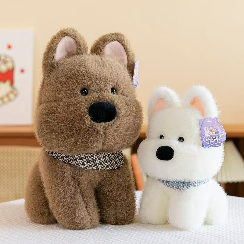 西地高小狗可爱西高地小狗玩偶毛绒玩具公仔仿真狗狗娃娃儿童生日