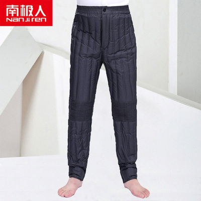南极人中老年男士羽绒裤男款内穿爸爸轻薄内胆男式冬季保暖裤男土