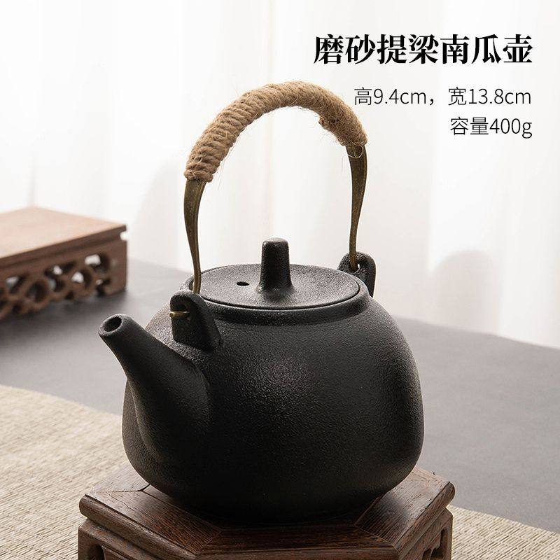 粗陶仿古围炉煮茶壶陶瓷家用烧水电陶壶温茶壶泡茶器功夫茶具茶炭