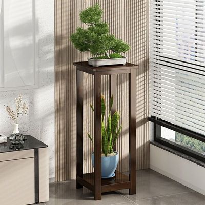 家用客厅中式花台多肉绿萝花盆架子花架实木阳台边几多层落地式