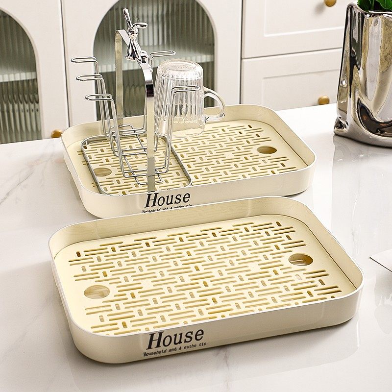 ins风茶盘水杯托盘家用客厅放茶杯茶水盘子水果盘杯子茶具收纳盘