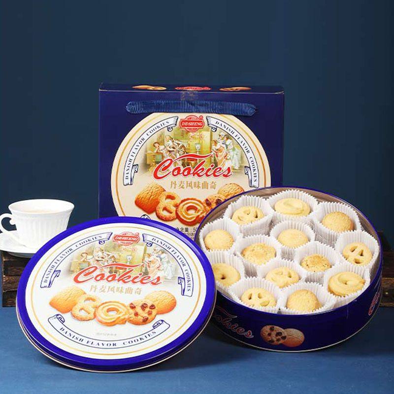 经典丹麦曲奇饼干500g新年礼盒装黄油原装进口健康零食体面送礼品