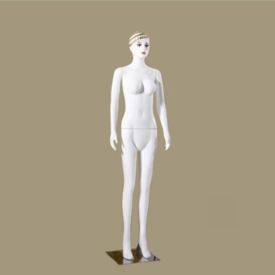 女服装店模特道具全身假人仿真亮白女装衣橱窗带五官人偶婚纱模型