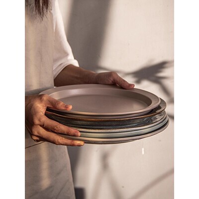 dinner plates ceramic steak plate dishes 西餐盘 western food